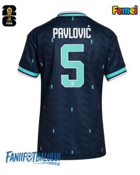 Germania Aleksandar Pavlovic #5 Echipament de Fotbal Replică Mondial 2026 Femei Deplasare